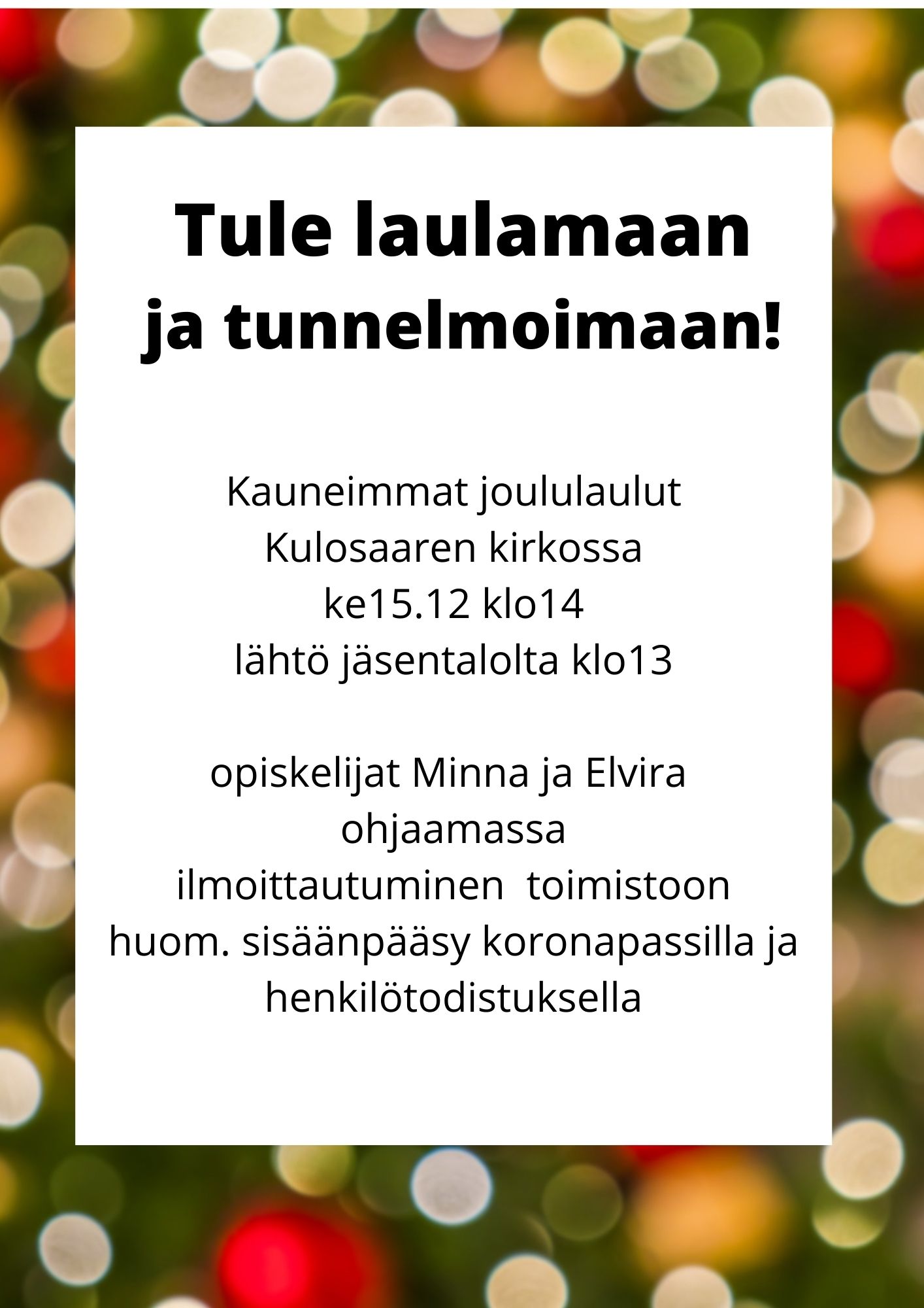 joululaulut Mervin kauneushoidot